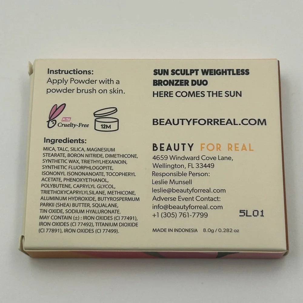 Beauty For Real Bronzer Duo Women 8.0g Here Comes The Sun Matte Shimmer Glow